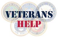 image showing text Veterans Help